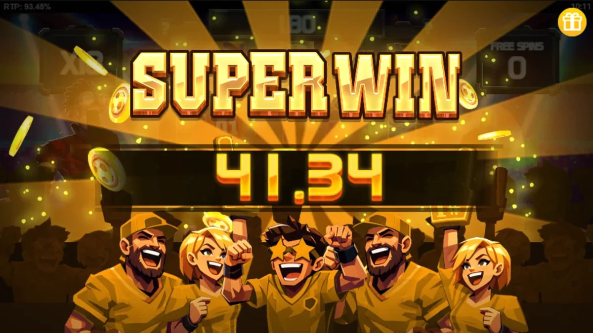 Tampilan visual grid 7x7 pada slot Cluster Cup dengan tema stadion sepak bola.