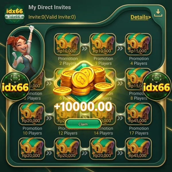 IDX66 Bonus Member Baru 100%